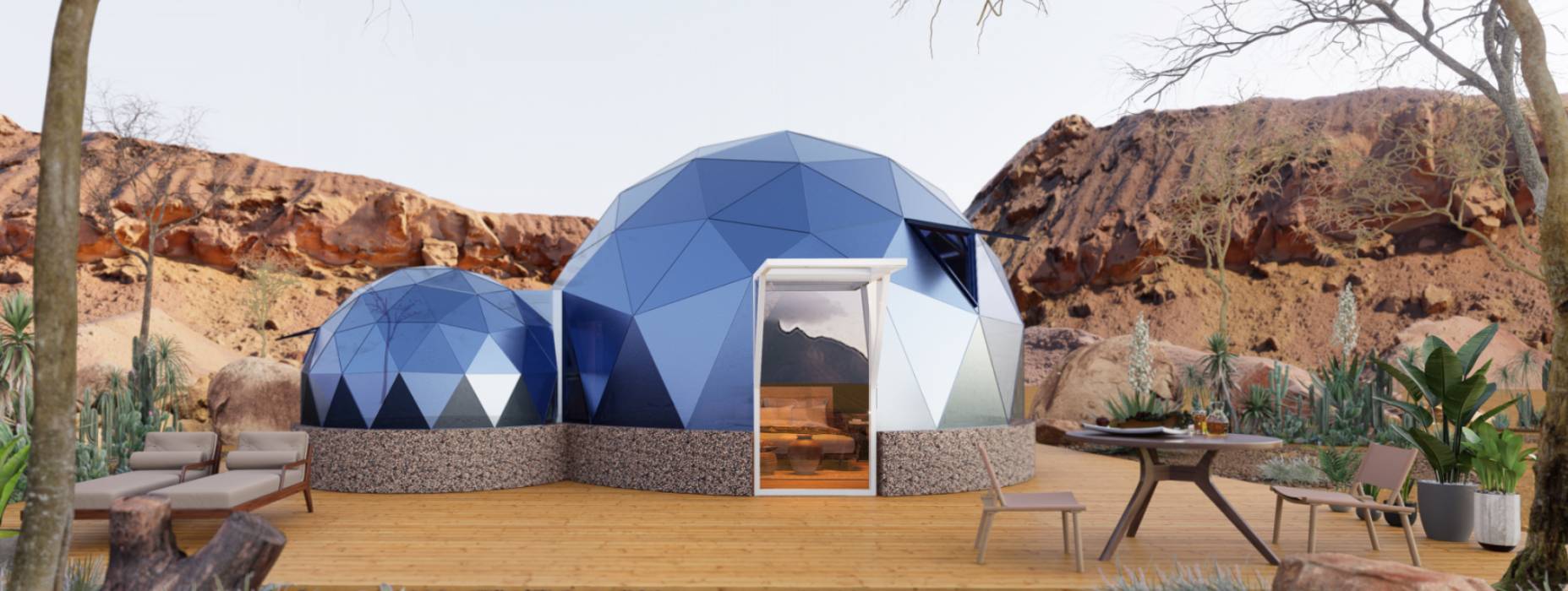 石渠县球形智能光伏玻璃星空房